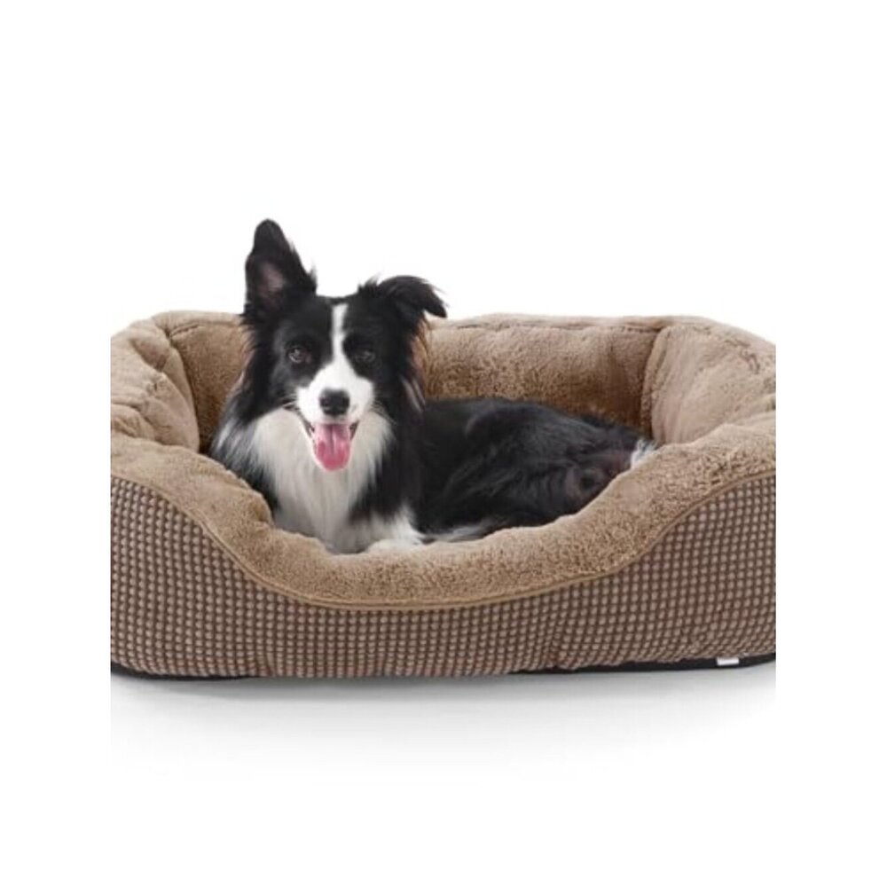 New Dog Bed Medium Size, Orthopedic Warming Soft Calming Sleeping Durable
